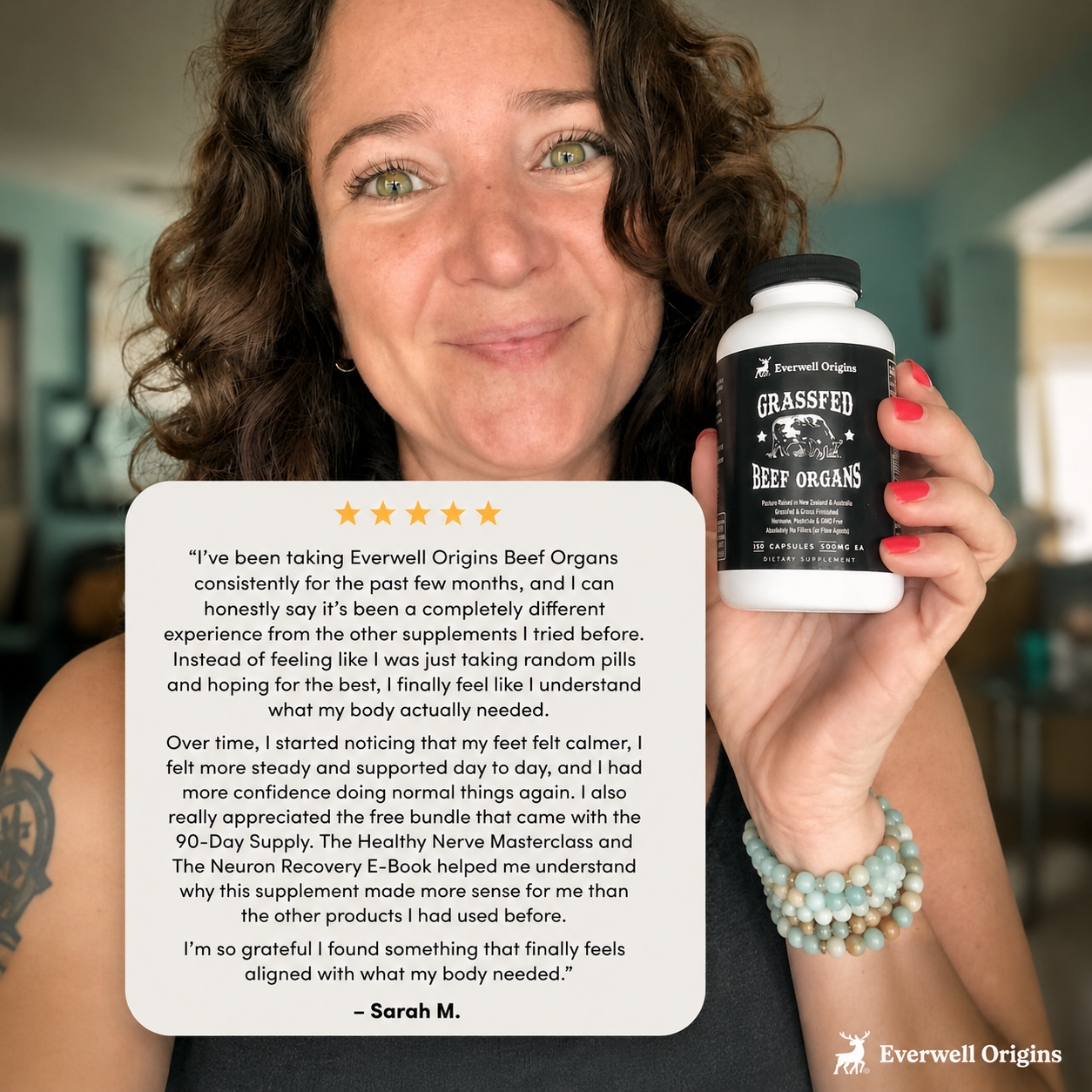 Everwell Beef Organs Capsules To Support Nerve Restoration And Daily Energy*