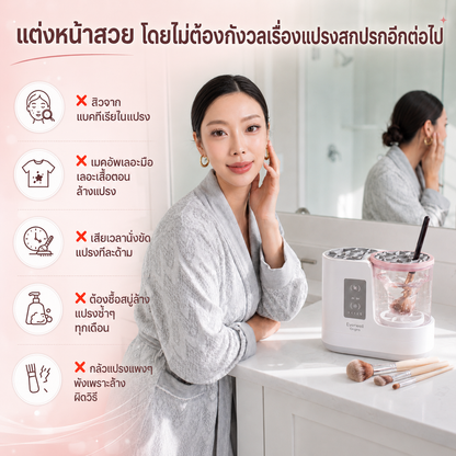 เครื่องล้างอุปกรณ์แต่งหน้าไฟฟ้า Everwell Origins Pro™