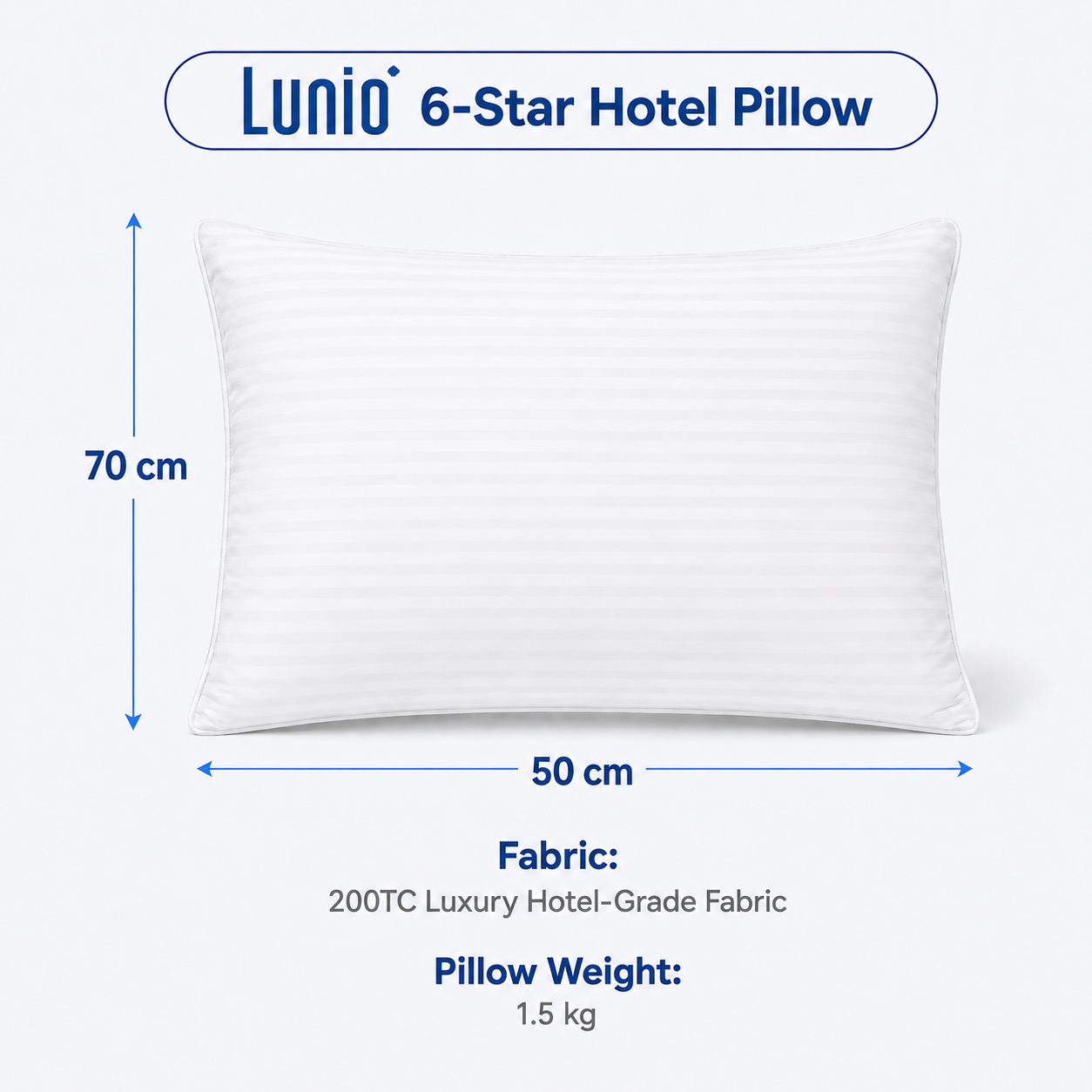 LUNIO 6 STARS HOTEL PILLOW